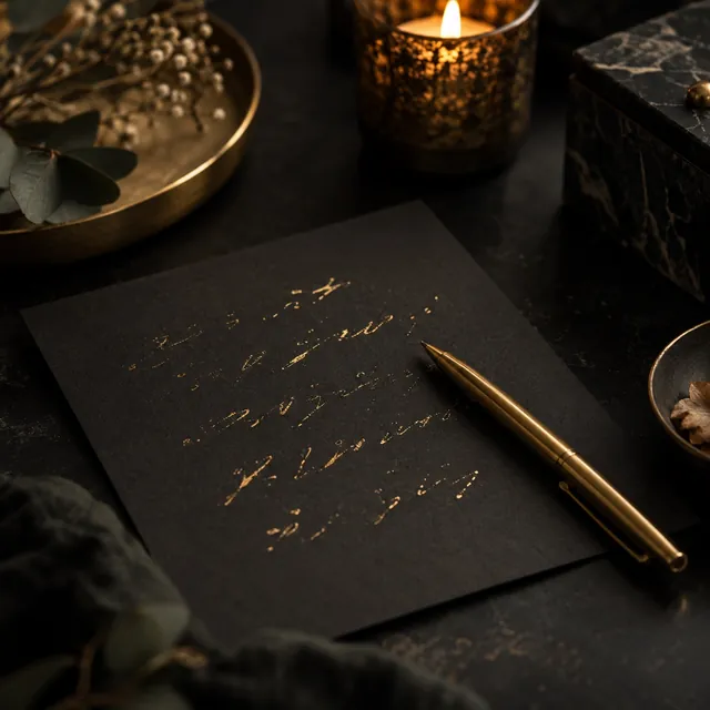 Gold accents