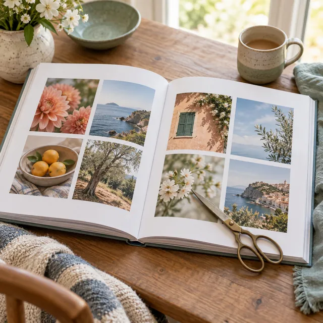 A vision board picture book