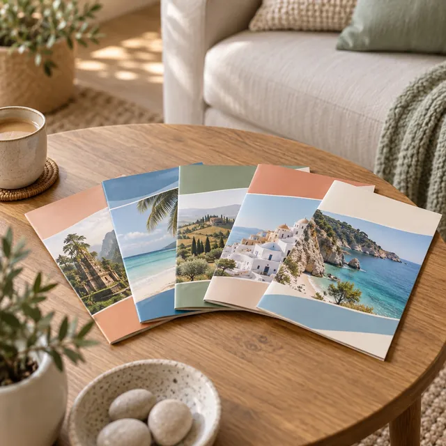 Travel brochures and catalogues